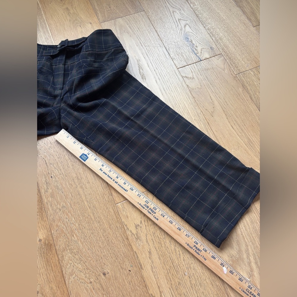 Vintage Talbots B.moss plaid relaxed fit capri pants 2 - Picture 2 of 7